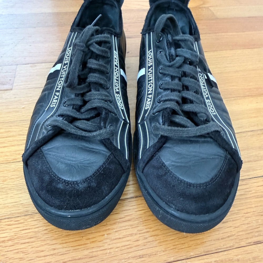 Louis Vuitton Men's Black and White Sneakers men size 10.5 or 11